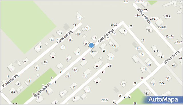 Częstochowa, Głębockiego Adriana, 16, mapa Częstochowy