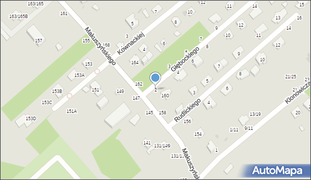 Częstochowa, Głębockiego Adriana, 2, mapa Częstochowy