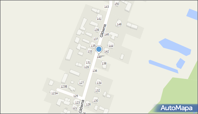 Dąbrówka Wielka, Główna, 140, mapa Dąbrówka Wielka
