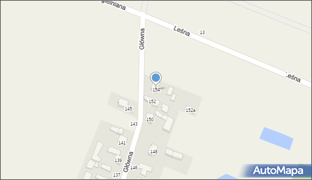 Dąbrówka Wielka, Główna, 154, mapa Dąbrówka Wielka