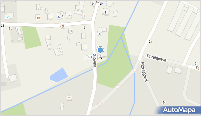 Dąbrówka Wielka, Główna, 2/4, mapa Dąbrówka Wielka
