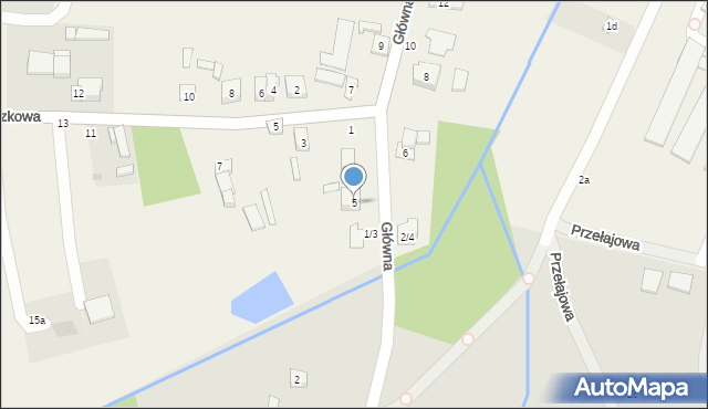 Dąbrówka Wielka, Główna, 5, mapa Dąbrówka Wielka