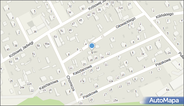 Długosiodło, Głowackiego Bartosza, 9, mapa Długosiodło