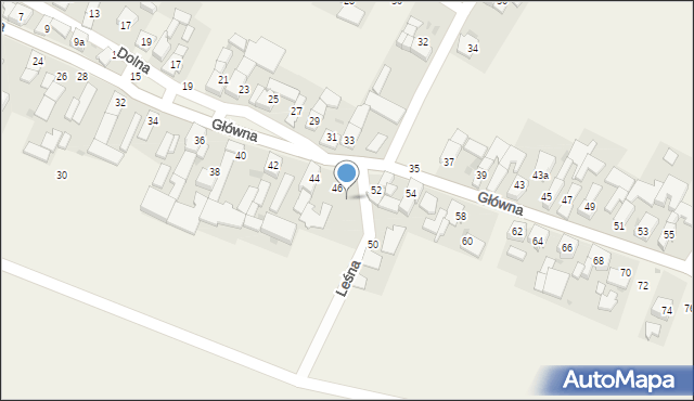 Dobieszowice, Główna, 48, mapa Dobieszowice