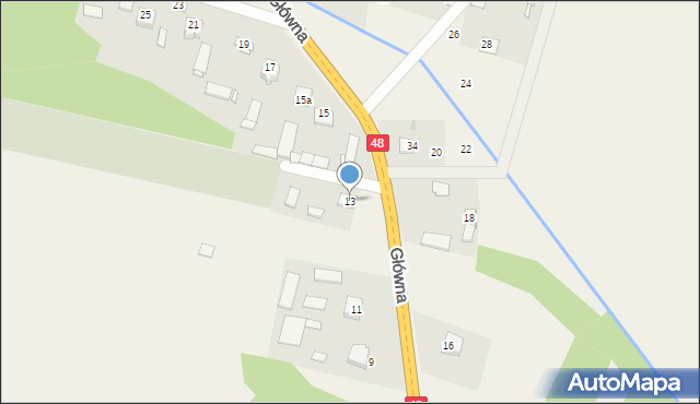 Dobieszyn, Główna, 13, mapa Dobieszyn