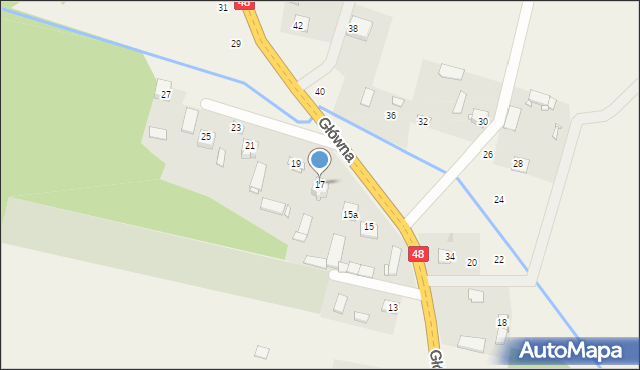 Dobieszyn, Główna, 17, mapa Dobieszyn