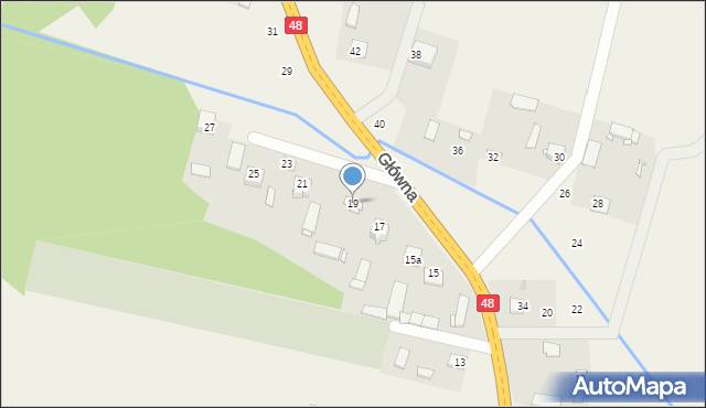 Dobieszyn, Główna, 19, mapa Dobieszyn