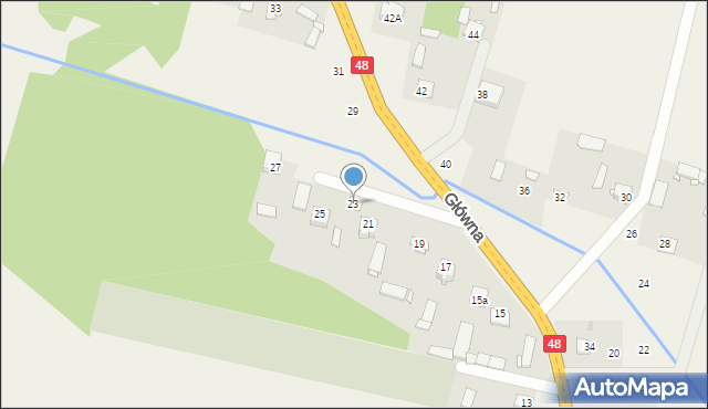 Dobieszyn, Główna, 23, mapa Dobieszyn