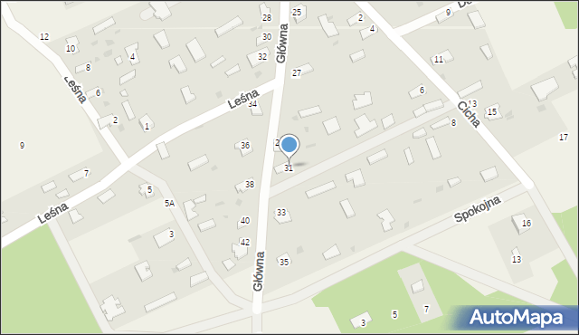 Dobrowoda, Główna, 31, mapa Dobrowoda