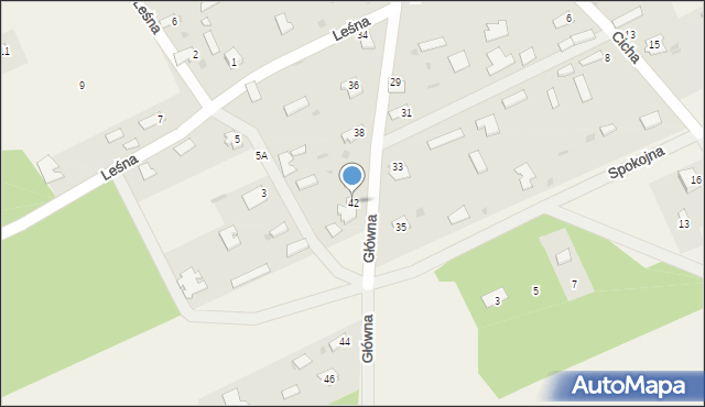 Dobrowoda, Główna, 42, mapa Dobrowoda