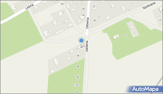 Dobrowoda, Główna, 44, mapa Dobrowoda