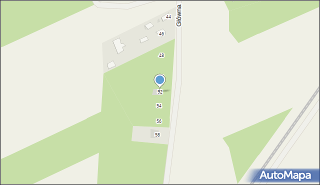 Dobrowoda, Główna, 52, mapa Dobrowoda
