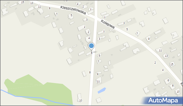 Dobrowoda, Główna, 6, mapa Dobrowoda