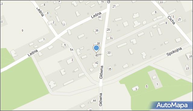 Dobrowoda, Główna, 40, mapa Dobrowoda