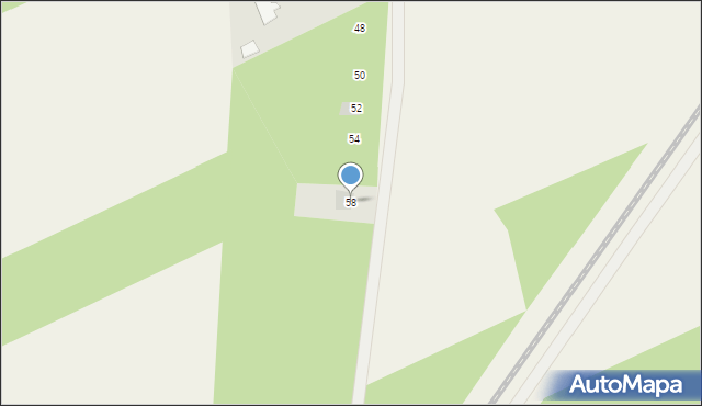 Dobrowoda, Główna, 58, mapa Dobrowoda