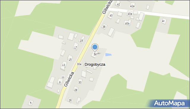 Drogobycza, Gliwicka, 34, mapa Drogobycza