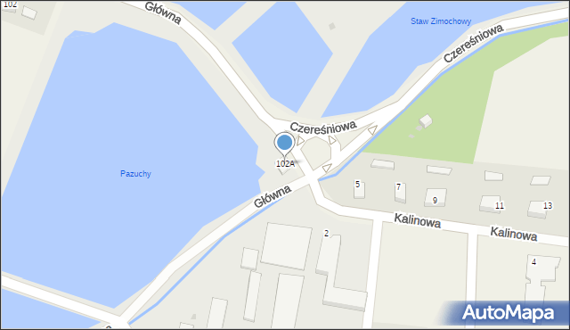 Drogomyśl, Główna, 102A, mapa Drogomyśl