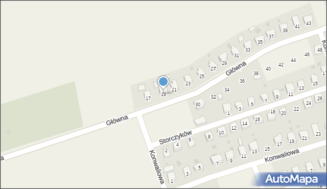 Drogomyśl, Główna, 19, mapa Drogomyśl