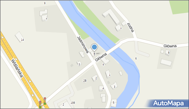 Drogomyśl, Główna, 5, mapa Drogomyśl