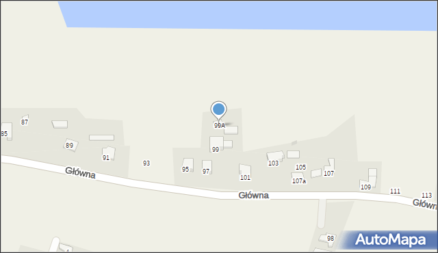 Drogomyśl, Główna, 99A, mapa Drogomyśl