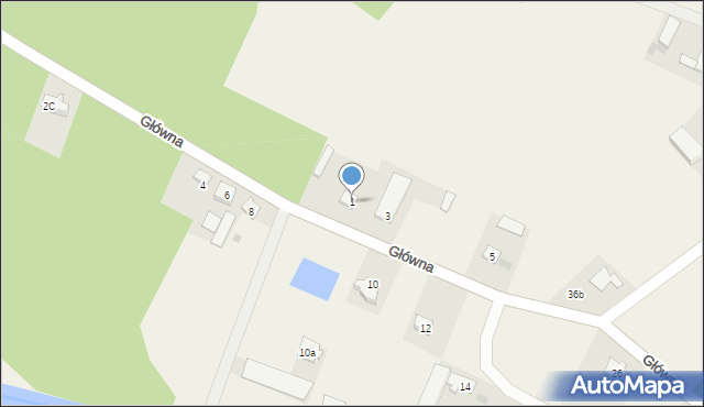 Drozdowo, Główna, 1, mapa Drozdowo