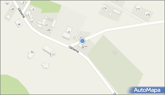 Drozdowo, Główna, 19, mapa Drozdowo