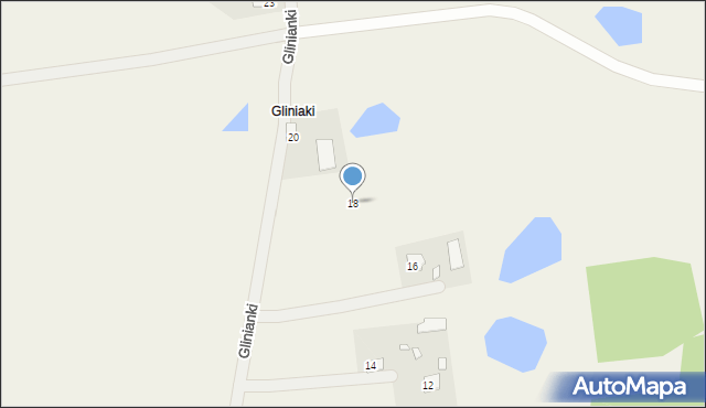 Dubeczno, Glinianki, 18, mapa Dubeczno