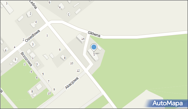 Dubicze Cerkiewne, Główna, 1, mapa Dubicze Cerkiewne