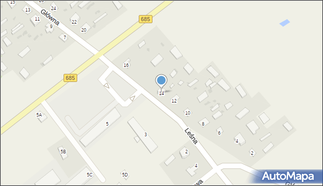 Dubicze Cerkiewne, Główna, 14, mapa Dubicze Cerkiewne