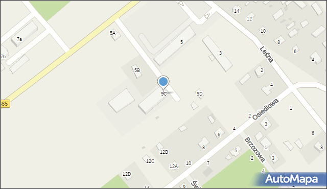 Dubicze Cerkiewne, Główna, 5C, mapa Dubicze Cerkiewne