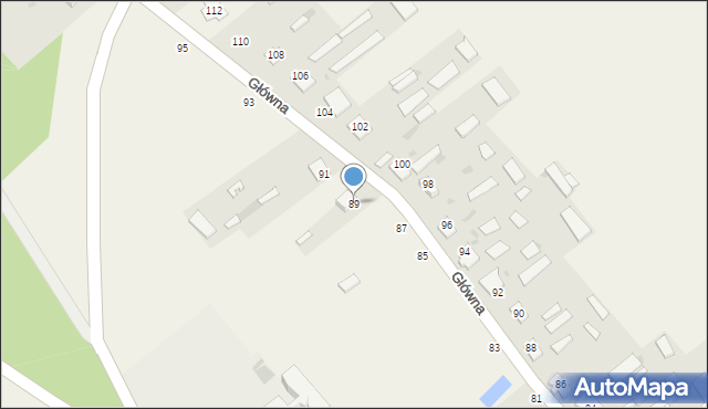 Dubicze Cerkiewne, Główna, 89, mapa Dubicze Cerkiewne