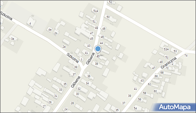 Dziedzice, Główna, 40, mapa Dziedzice