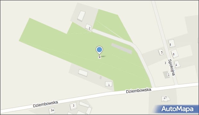 Dziembowo, Główna, 4, mapa Dziembowo