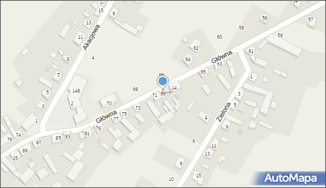 Dziembowo, Główna, 69, mapa Dziembowo
