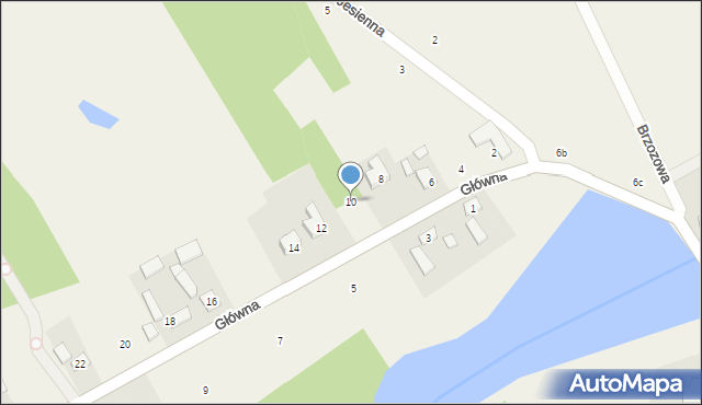 Dzierżązna, Główna, 10, mapa Dzierżązna