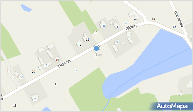 Dzierżązna, Główna, 5, mapa Dzierżązna