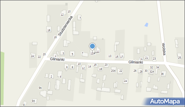 Fałków, Glinianki, 11A, mapa Fałków