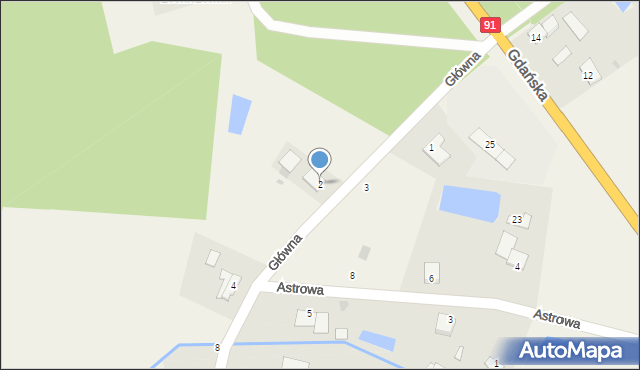 Fletnowo, Główna, 2, mapa Fletnowo