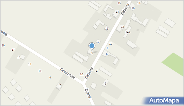 Florków, Główna, 5, mapa Florków