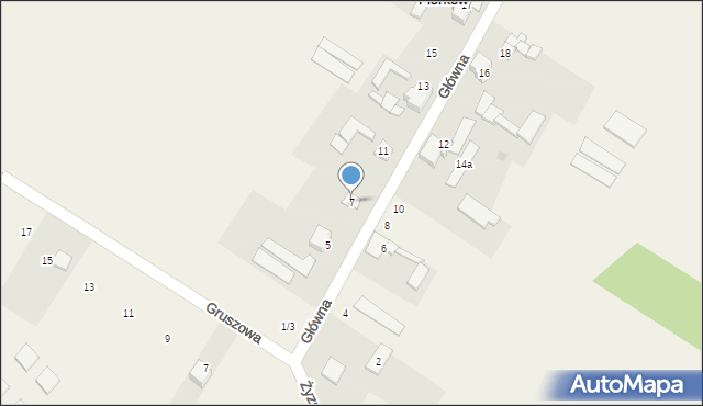 Florków, Główna, 7, mapa Florków