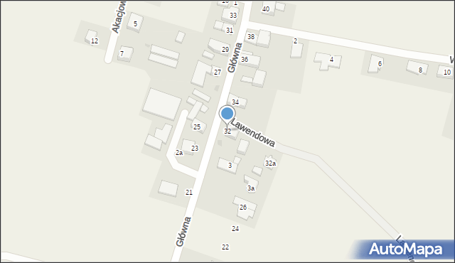 Gądów, Główna, 32, mapa Gądów