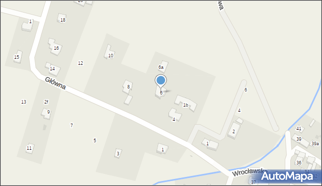 Gądów, Główna, 6, mapa Gądów