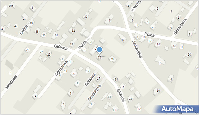 Gajków, Główna, 22, mapa Gajków