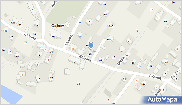Gajków, Główna, 46A, mapa Gajków