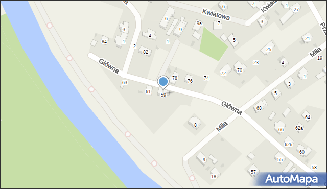 Gajków, Główna, 59, mapa Gajków