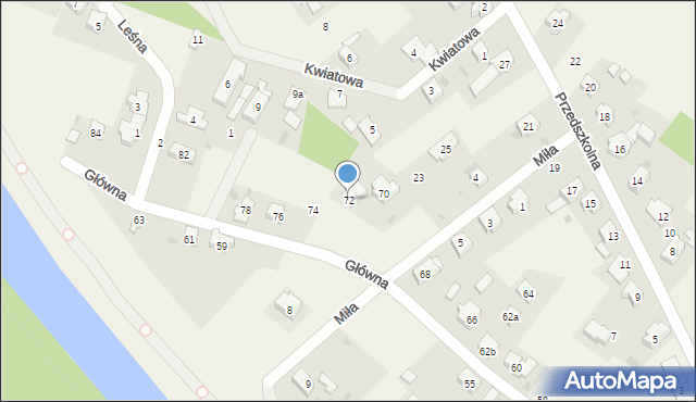 Gajków, Główna, 72, mapa Gajków