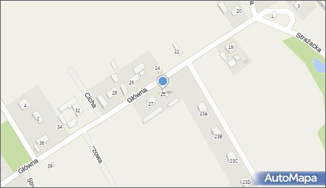 Gałęzinowo, Główna, 25, mapa Gałęzinowo