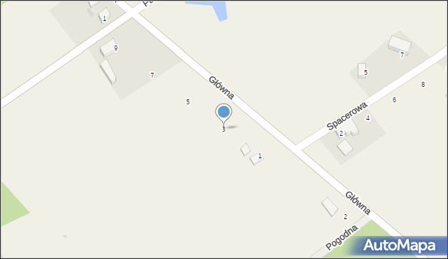 Gałęzinowo, Główna, 3, mapa Gałęzinowo