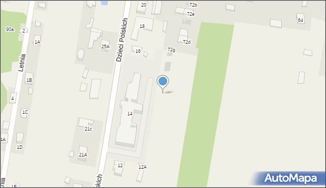 Gałków Duży, Główna, 72k, mapa Gałków Duży