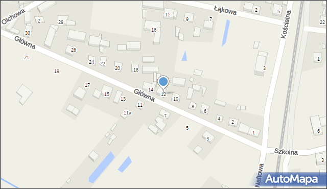 Garki, Główna, 12, mapa Garki